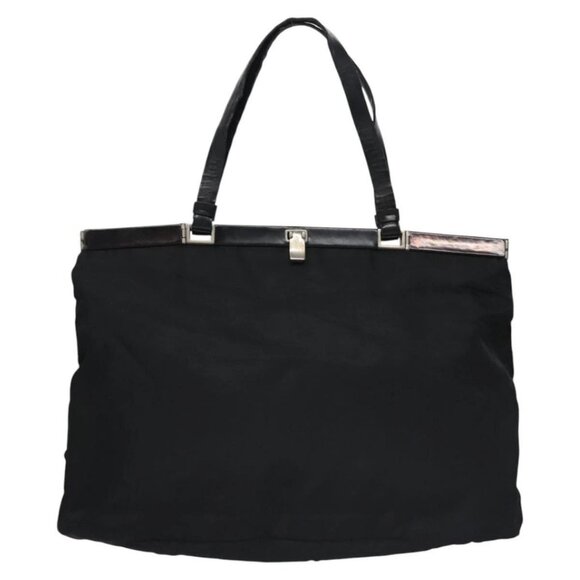 PRADA Hand Bag Nylon Black Auth - Picture 6 of 16
